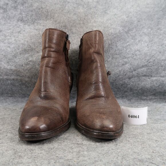 Dolce Vita Shoes Womens 5 Bootie Boho Western Leather Fashion Block Heel Brown - Picture 2 of 15